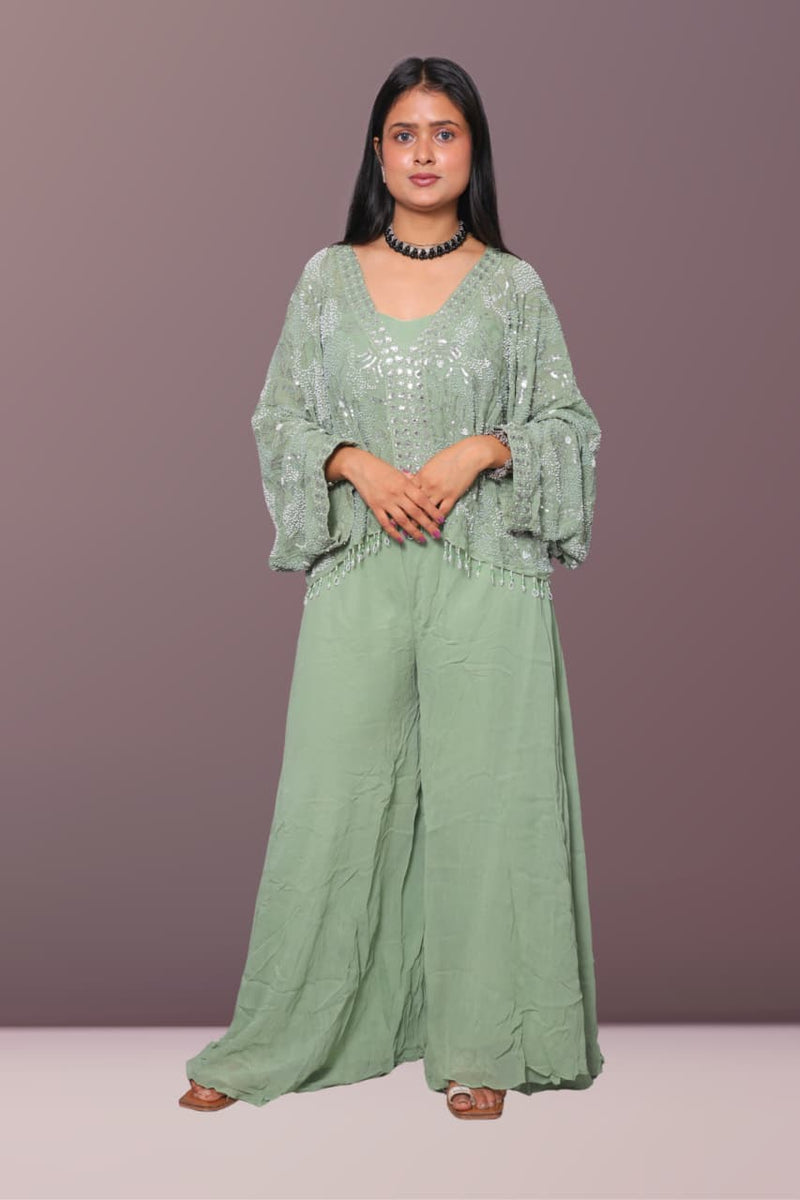 The 'Mint Mojito' Koti with Palazzo Set