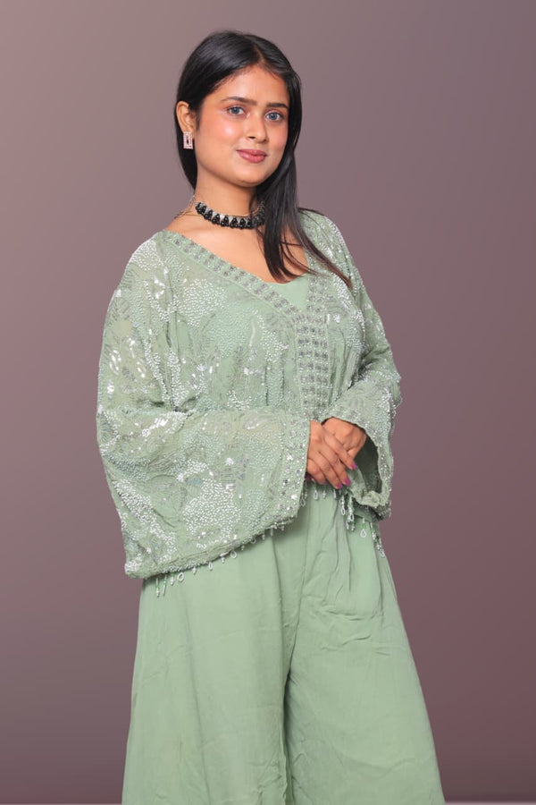 The 'Mint Mojito' Koti with Palazzo Set