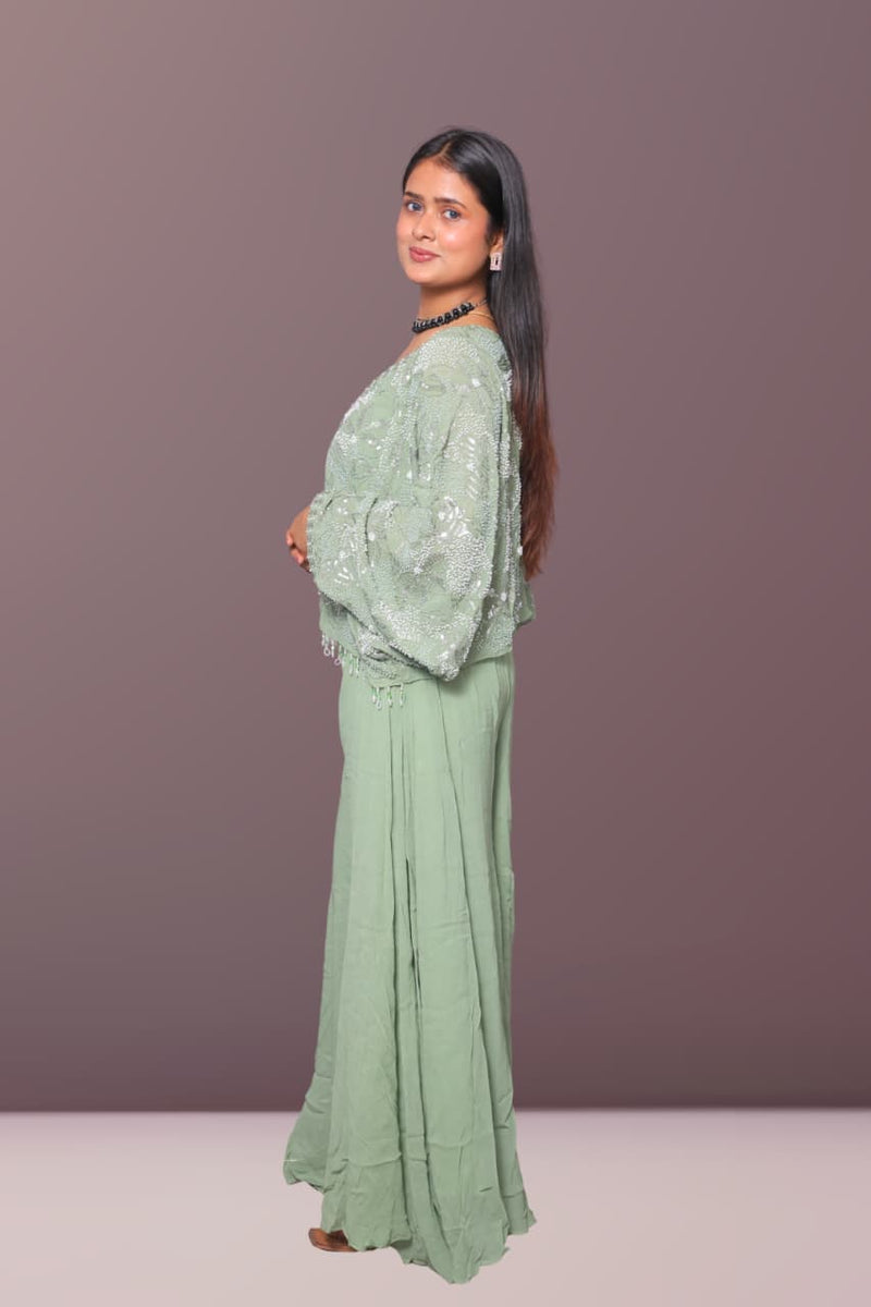 The 'Mint Mojito' Koti with Palazzo Set