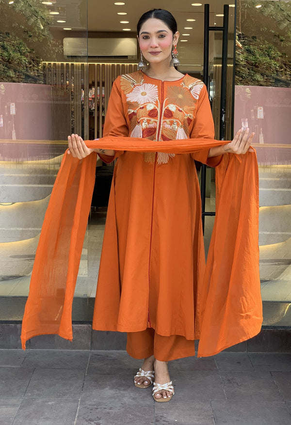 Orange Mrugna Suit