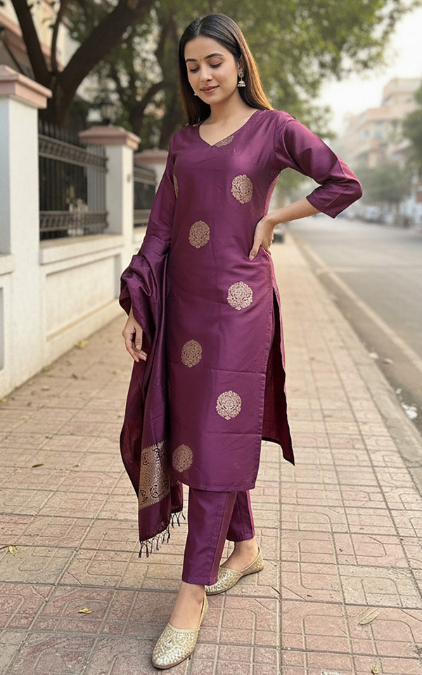 Purple Ketki Suit